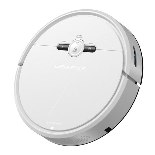 GEERLEPOL Smart Home หุ่นยนต์กวาดเติมอัตโนมัติ, การกำหนดค่าสูงรองรับแอพโทรศัพท์มือถือ, White, Black