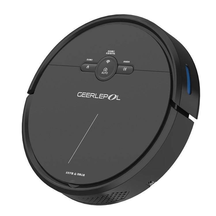 GEERLEPOL Smart Home หุ่นยนต์กวาดเติมอัตโนมัติ, การกำหนดค่าสูงรองรับแอพโทรศัพท์มือถือ, White, Black