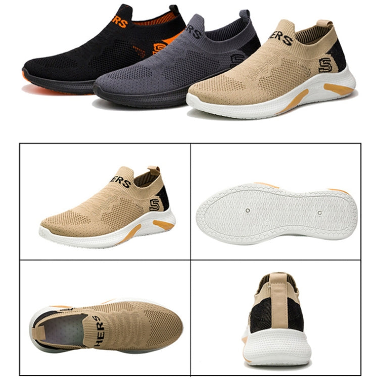 TL-207 Flying Weave Breathable Sports Shoes รองเท้าลำลองผู้ชาย, 43, 44
