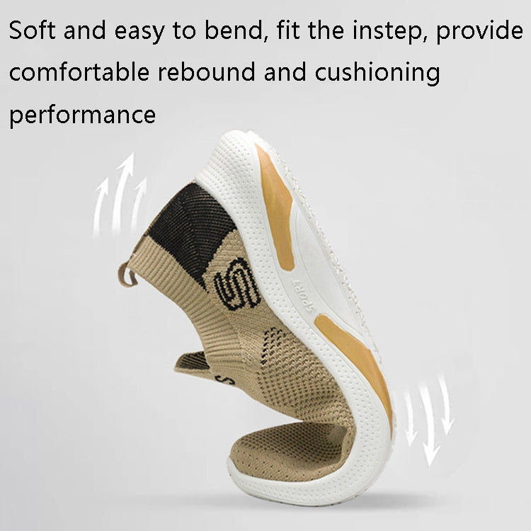 TL-207 Flying Weave Breathable Sports Shoes รองเท้าลำลองผู้ชาย, 43, 44