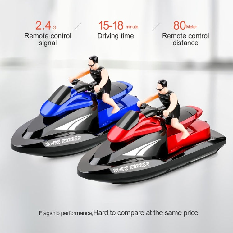809 2.4G รีโมทคอนโทรล เครื่องยนต์ เรือเร็ว เรือยอทช์ไฟฟ้าความเร็วสูงรุ่น Children Water Toys, Specification, Single Battery (Red), Single Battery (Blue)