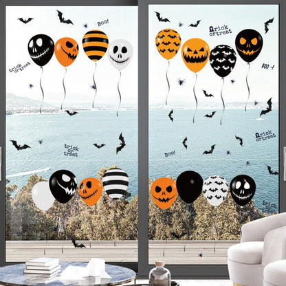 3 PCS Halloween Horror Glass ตกแต่งสติกเกอร์บอลลูนสติกเกอร์ไฟฟ้าสถิต, Balloon Electrostatic Sticker