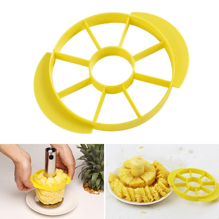 2 ชิ้นสแตนเลสสับปะรดปอกเครื่องตัดผลไม้ตัดครัวเครื่องมือ, Pineapple Corer Slicer (Black handle), Pineapple Corer Slicer (Yellow handle)