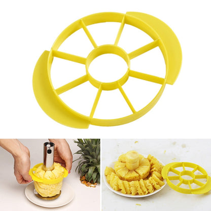 2 ชิ้นสแตนเลสสับปะรดปอกเครื่องตัดผลไม้ตัดครัวเครื่องมือ, Pineapple Corer Slicer (Black handle), Pineapple Corer Slicer (Yellow handle)