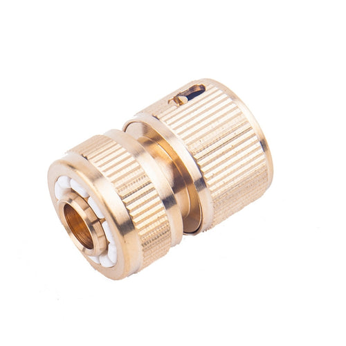 4 PCS รถล้างท่อน้ำในสวนทองแดงบริสุทธิ์ Quick Connect Water Joint, 4pcs Copper