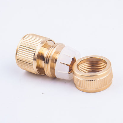 4 PCS รถล้างท่อน้ำในสวนทองแดงบริสุทธิ์ Quick Connect Water Joint, 4pcs Copper
