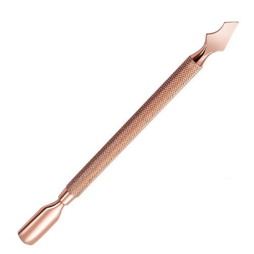 3 PCS Stainless Steel Rose Gold Double-Headed Steel Push Dead Skin Scissors Nail Set,Style:, 01 Big Head, D501