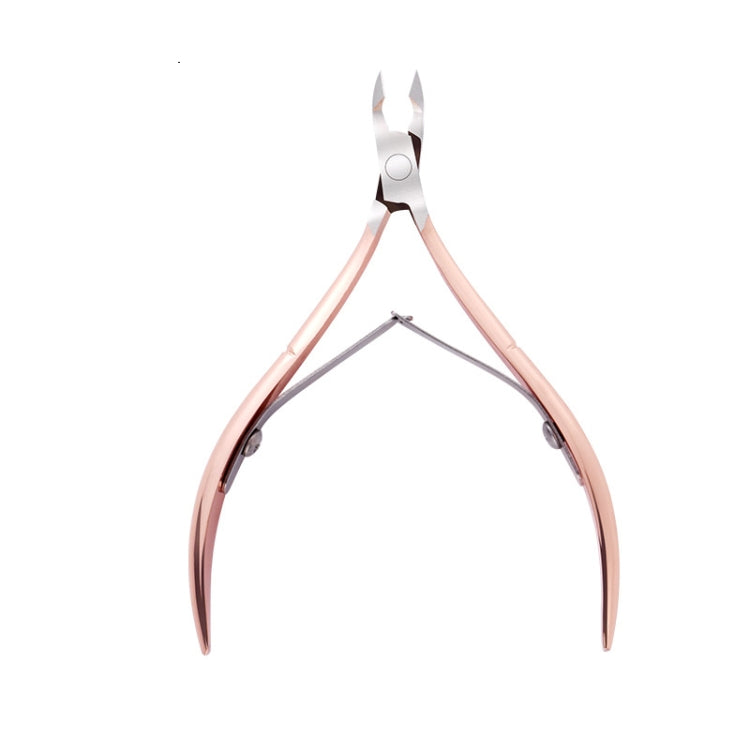 3 PCS Stainless Steel Rose Gold Double-Headed Steel Push Dead Skin Scissors Nail Set,Style:, 01 Big Head, D501