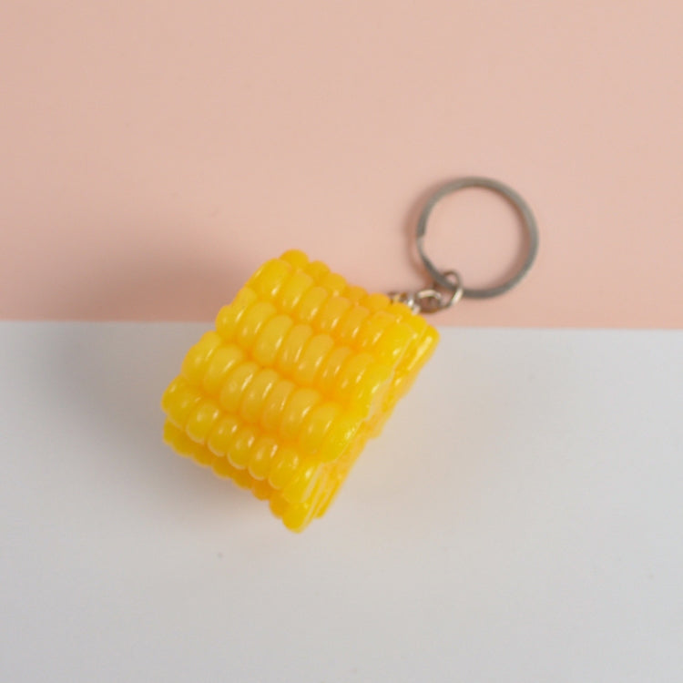 PVC จำลองผักจี้ Creative Play House ของเล่นขนาดเล็ก, 3 PCS Keychain Hot Dog, 3 PCS Keychain Corn, 3 PCS Keychain Broccoli, 10 PCS Keychain Fungus, 5 PCS Keychain Lotus Root, 5 PCS Keychain Kelp, 5 PCS Keychain Ham Sausage
