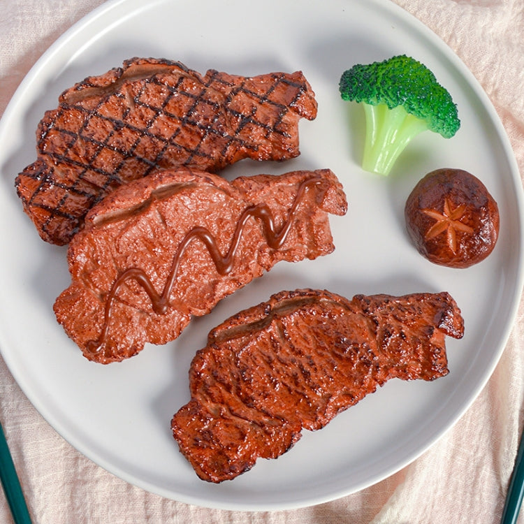 อุปกรณ์ประกอบฉากถ่ายภาพอาหารจำลอง, 1 PC Brushed Steak, 1 PC Fragrant Steak, 1 PC Linger Steak, 2 PCS Chicken Wings, 3 PCS Hot Dog, 3 PCS Squid, 3 PCS Pork Mouth, 3 PCS Poached Egg, 4 PCS Broccoli, 4 PCS Mushroom, 4 PCS Corn, 10 PCS Kelp, 10 PCS Fungus ...