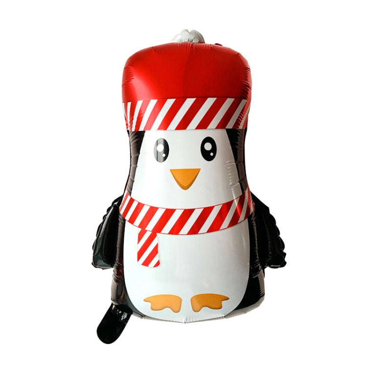 ลูกโป่งฟิล์มอลูมิเนียมตกแต่งคริสต์มาส 10 ชิ้นสไตล์:, Cute Santa, Snowman, Penguin, Deer Head, Santa Head, Bear, Elk, Hat Snowman, Snowflake Santa, Large Santa