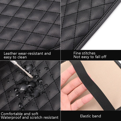 3 PCS Leather Car Universal Central Armrests Pad Anti-Slip Armrest Box Mat, Universal