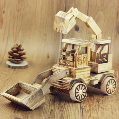 A1030 โมเดลไม้ Excavator Ornaments ของเล่นเด็ก, A1030