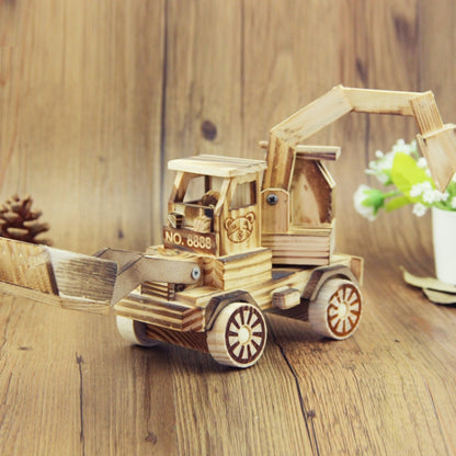 A1030 โมเดลไม้ Excavator Ornaments ของเล่นเด็ก, A1030