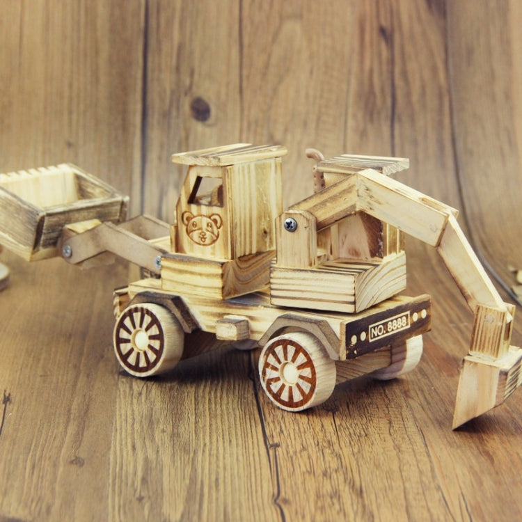 A1030 โมเดลไม้ Excavator Ornaments ของเล่นเด็ก, A1030