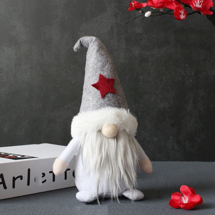 ตุ๊กตาไร้หน้าพร้อมหมวกตุ๊กตาคริสต์มาสคนแคระ, Love, Snowflake, Stars