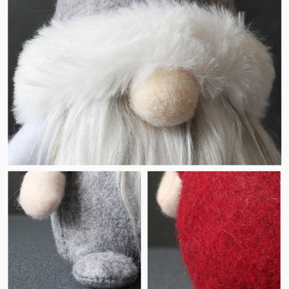 ตุ๊กตาไร้หน้าพร้อมหมวกตุ๊กตาคริสต์มาสคนแคระ, Love, Snowflake, Stars