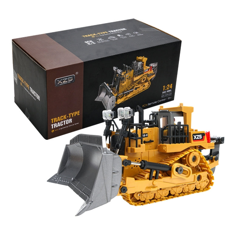 2.4G การควบคุมระยะไกลเก้าช่องตีนตะขาบ Bulldozer หนักเด็กรถขุดล้อแม็กของเล่นควบคุมระยะไกล, 1031 Alloy Excavator