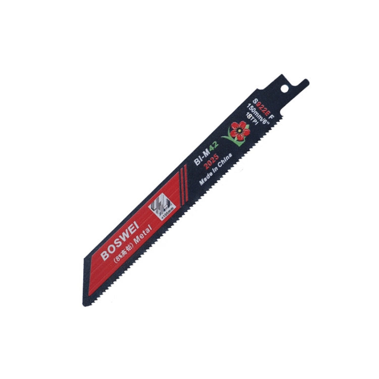 BOSWEI Hardcore Reciprocating Saw Strip Fine Teeth Saber Saw Blade Metal Plastic Wood Bimetal Curve Saw Blade, S922EF