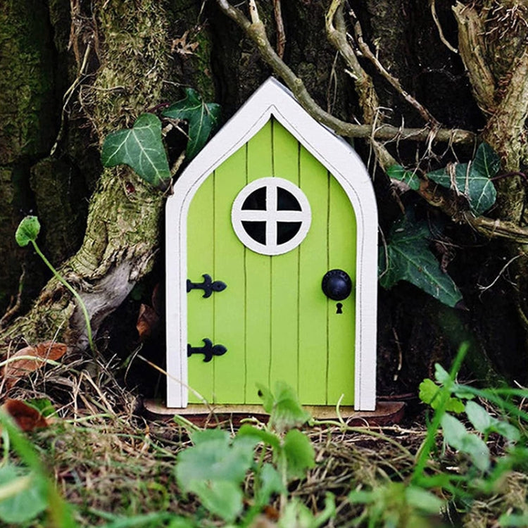 ลานไม้ขนาดเล็ก Fairy Dwarf Door Tree ตกแต่ง, Window Door (Green), Window Door (Pink), Window Door (Red), Window Door (Yellow), Oval Door (Blue), Oval Door (Red), Oval Door (Yellow)