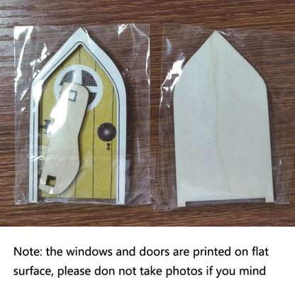 ลานไม้ขนาดเล็ก Fairy Dwarf Door Tree ตกแต่ง, Window Door (Green), Window Door (Pink), Window Door (Red), Window Door (Yellow), Oval Door (Blue), Oval Door (Red), Oval Door (Yellow)