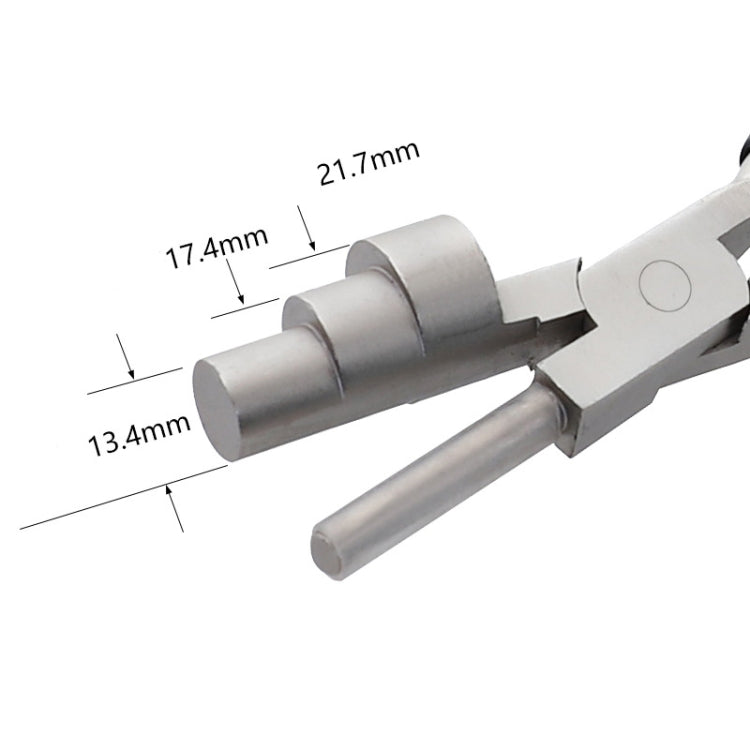 3 in 1 6 นิ้วปากแบนคีมจมูกกลมมินิเครื่องประดับ DIY คีมมือแผลคีม, 3-section