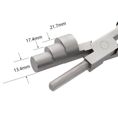 3 in 1 6 นิ้วปากแบนคีมจมูกกลมมินิเครื่องประดับ DIY คีมมือแผลคีม, 3-section