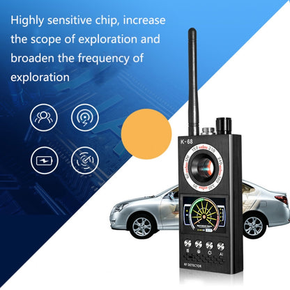 K68 Hotel Anti-Sneak Shooting Anti-Location การตรวจจับอัตโนมัติ Anti-Eavesdropping และ Anti-Monitoring Camera Signal Detector, K68