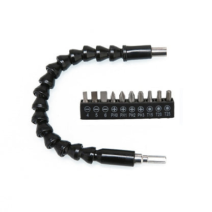2 ชุดสว่านไฟฟ้า Universal Coupling Sleeve Bit Set Multifunctional Flexible Shaft Electric Drill Accessory Set, Style:, 11 PCS / Set