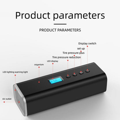 H68 มือถือมินิไร้สายสมาร์ทรถ Inflator ปั๊มลมยางมัลติฟังก์ชั่นแบบพกพา, H68 Wireless
