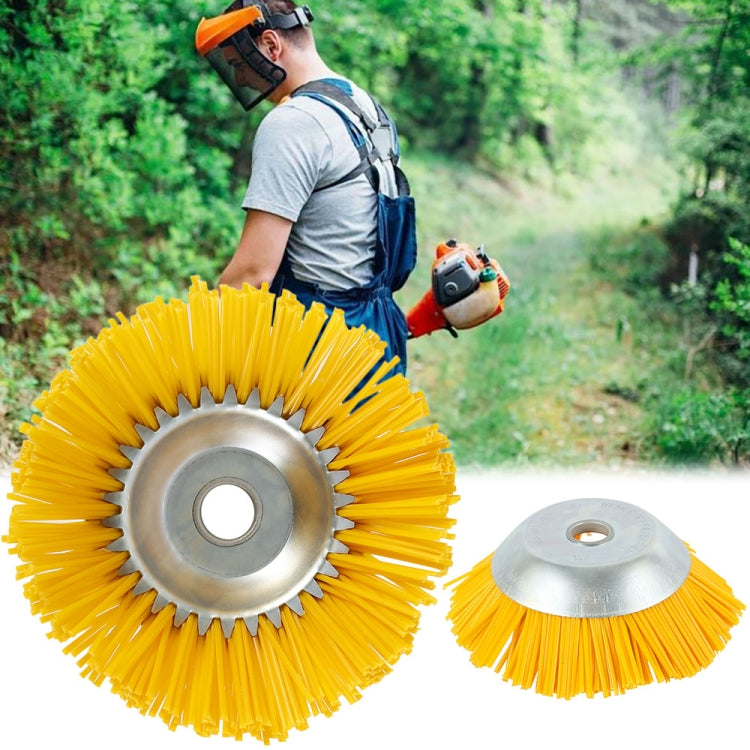 8 นิ้วลวดไนล่อนเครื่องกำจัดวัชพืชหัวชามชนิดแปรงกำจัดวัชพืช, 8 Inch Weeding Brush