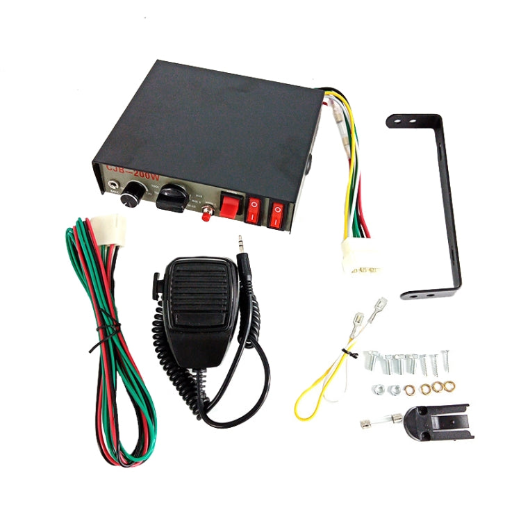200W 12/24V รถ โฮสต์การแจ้งเตือนพร้อม Shoutlers 9 เสียง รถ ลำโพงปลุก, 9 Sound