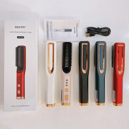 2 in 1 Curling and Straightening Dual-Use Mini Multi-Function Hair Straightener, Color :, White, Red, Pink, Black, Blue, Purple