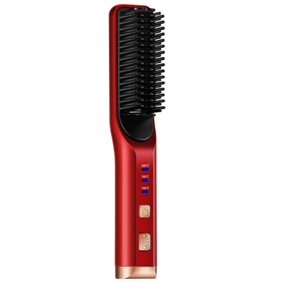 2 in 1 Curling and Straightening Dual-Use Mini Multi-Function Hair Straightener, Color :, White, Red, Pink, Black, Blue, Purple