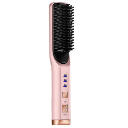 2 in 1 Curling and Straightening Dual-Use Mini Multi-Function Hair Straightener, Color :, White, Red, Pink, Black, Blue, Purple