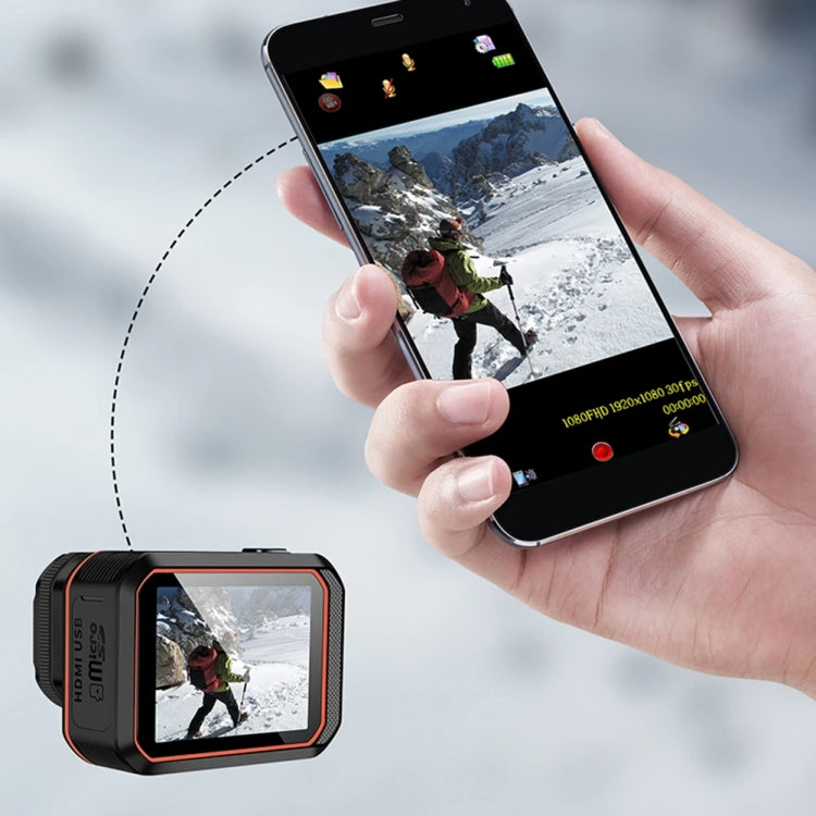 SC002-12 4K กล้องกีฬากลางแจ้ง WiFi ดำน้ำกล้องมินิกันน้ำ, Black