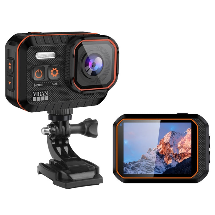SC002-12 4K กล้องกีฬากลางแจ้ง WiFi ดำน้ำกล้องมินิกันน้ำ, Black
