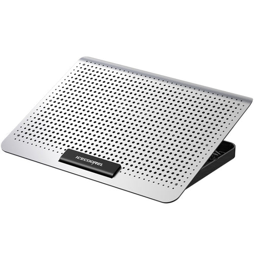 ICE COOREL แล็ปท็อปอลูมิเนียมอัลลอยด์หม้อน้ำพัดลม Silent Notebook Cooling Bracket, Space Silver, Six-Fan Space Silver, Six-Fan Tungsten Gold Black