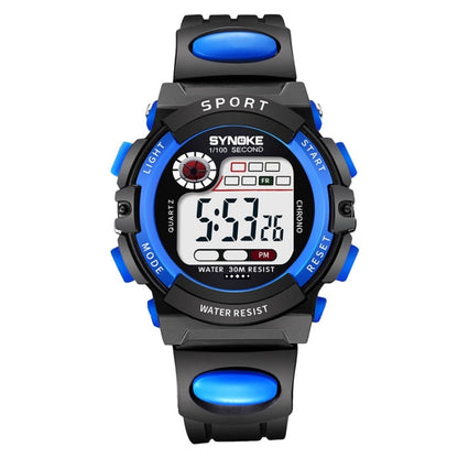 SYNOKE 99269 นาฬิกาดิจิตอลกันน้ำสำหรับเด็ก, Large (Blue), Large (Yellow), Large (Red), Large (Gray), Large (Orange), Small (Blue), Small (Yellow), Small (Red), Small (Pink), Small (Orange)