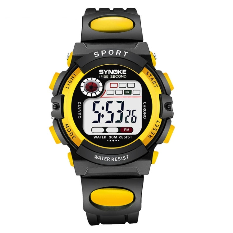 SYNOKE 99269 นาฬิกาดิจิตอลกันน้ำสำหรับเด็ก, Large (Blue), Large (Yellow), Large (Red), Large (Gray), Large (Orange), Small (Blue), Small (Yellow), Small (Red), Small (Pink), Small (Orange)