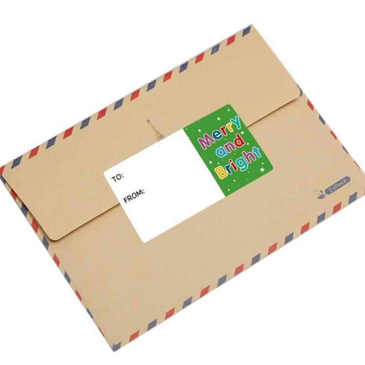 3 PCS ตกแต่งคริสต์มาสสติกเกอร์ม้วนถุงของขวัญสติกเกอร์ปิดผนึกติดด้วยตนเอง, A-387