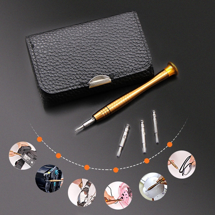 2 ชุด 25 In 1 Multi-Purpose Leather Case Manual Screwdriver Batch Set Mobile Phone Notebook Repair Tool, 25 in 1(With Magnetic)