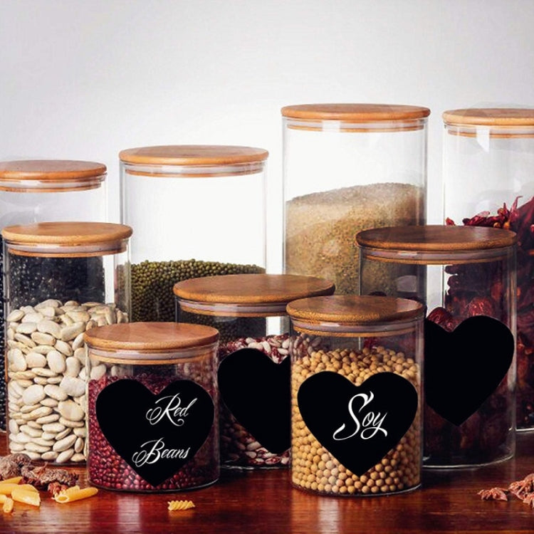 5 PCS PVC สติ๊กเกอร์ลบได้ครัวทำอาหาร Love Chalkboard สติ๊กเกอร์, 60x40mm