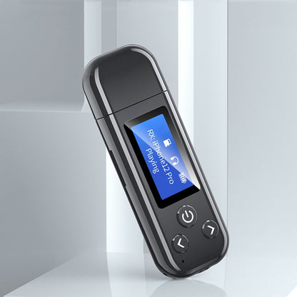 K15Pro พร้อมหน้าจอ LCD อะแดปเตอร์บลูทูธเครื่องส่งสัญญาณเสียง 3.5 มม. AUX รถแฮนด์ฟรี, K15Pro