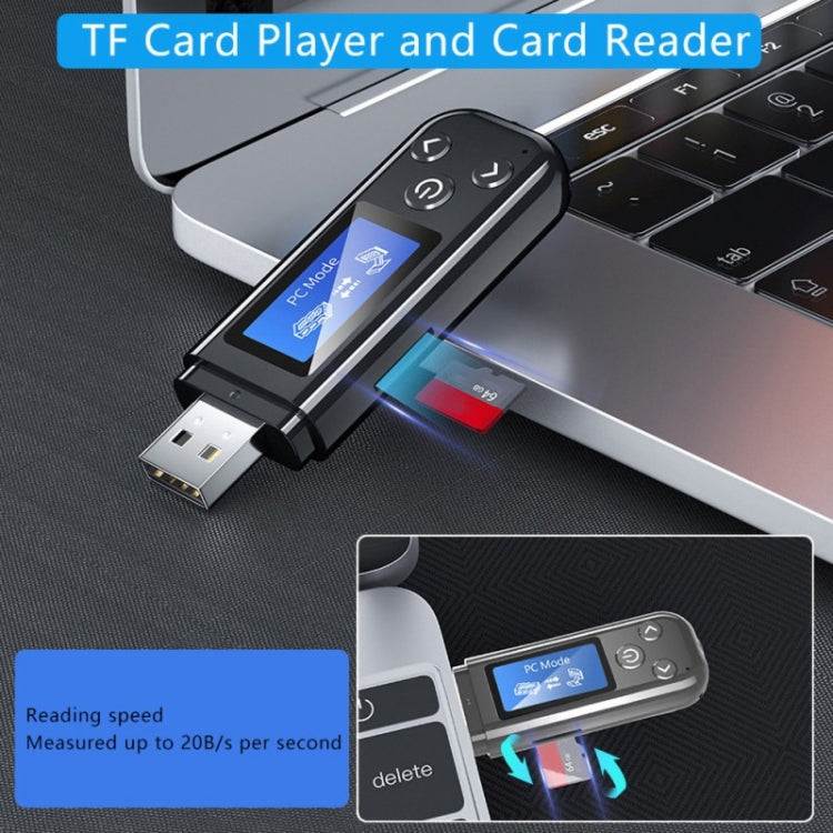 K15Pro พร้อมหน้าจอ LCD อะแดปเตอร์บลูทูธเครื่องส่งสัญญาณเสียง 3.5 มม. AUX รถแฮนด์ฟรี, K15Pro