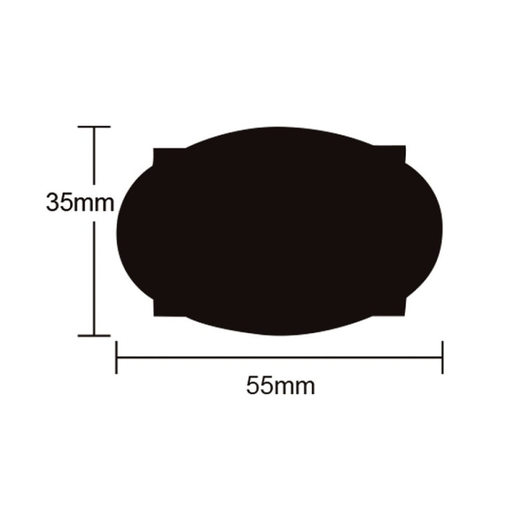 5 ชิ้น PVC สติ๊กเกอร์กันน้ำแบบถอดได้ตกแต่งห้องครัวป้ายกระดานดำ, 35x55mm