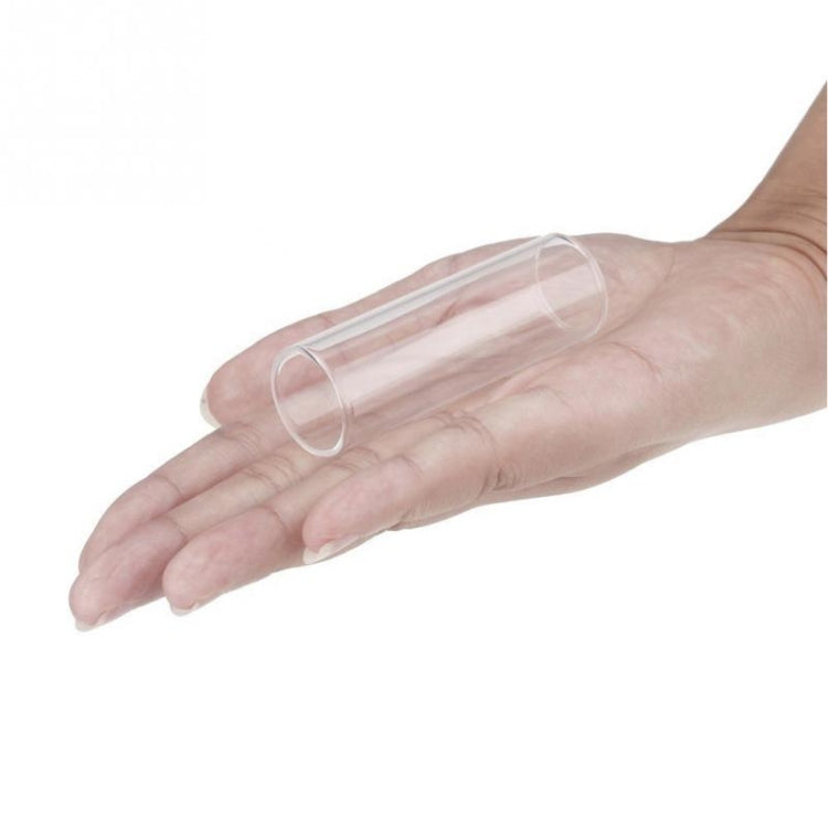 M02219 4 in 1 Plexiglass Slide Bar + Stainless Steel Slide Bar + Celluloid Guitar Finger Pick + Plastic Box Set, Plexiglass Slid Bar