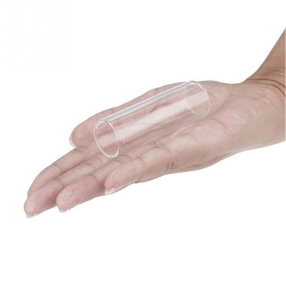 M02219 4 in 1 Plexiglass Slide Bar + Stainless Steel Slide Bar + Celluloid Guitar Finger Pick + Plastic Box Set, Plexiglass Slid Bar