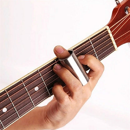 M02219 4 in 1 Plexiglass Slide Bar + Stainless Steel Slide Bar + Celluloid Guitar Finger Pick + Plastic Box Set, Plexiglass Slid Bar