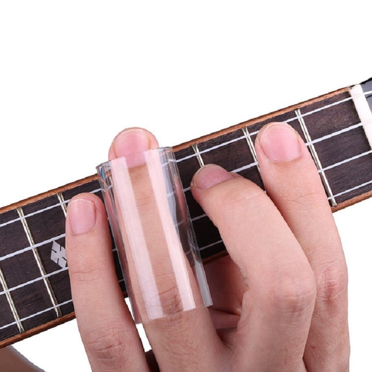 M02219 4 in 1 Plexiglass Slide Bar + Stainless Steel Slide Bar + Celluloid Guitar Finger Pick + Plastic Box Set, Plexiglass Slid Bar